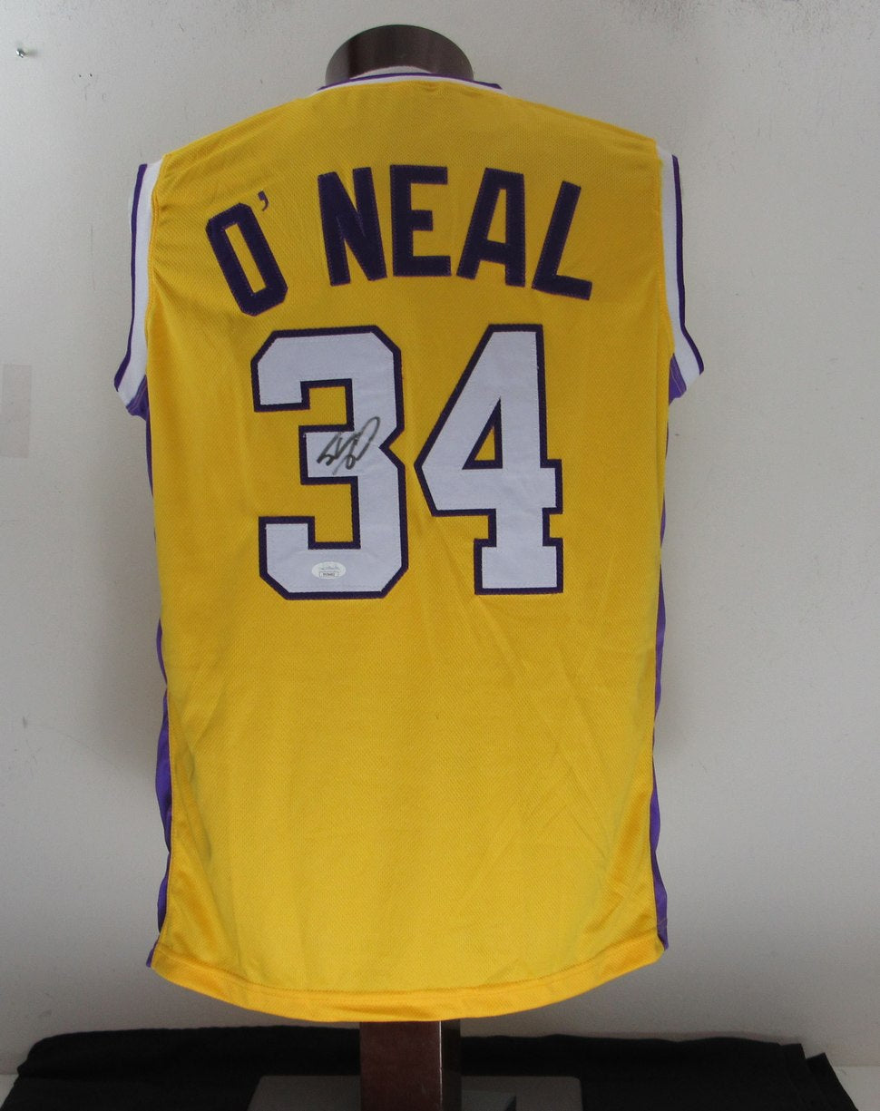 Shaquille O'Neal HOF Signed/Auto Lakers Custom Basketball Jersey JSA 166367