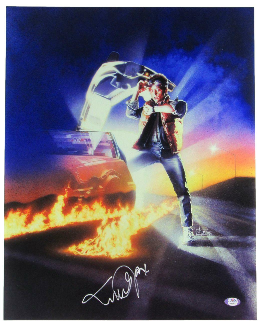 Michael J Fox Signed/Auto 16x20 "Back to the Future" Photo PSA/DNA 164839