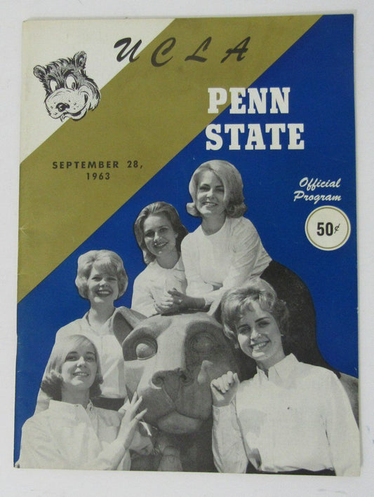 1963 UCLA vs. Penn State Nittany Lions Football Program 141682