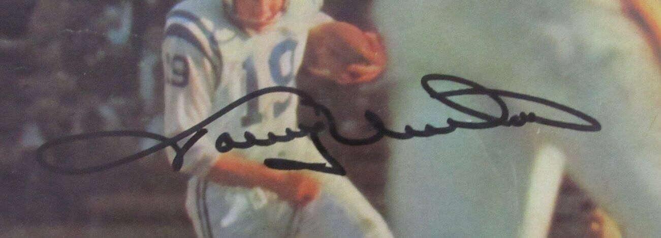 Johnny Unitas Autographed 1960 PRO FOOTBALL Magazine Colts PSA/DNA