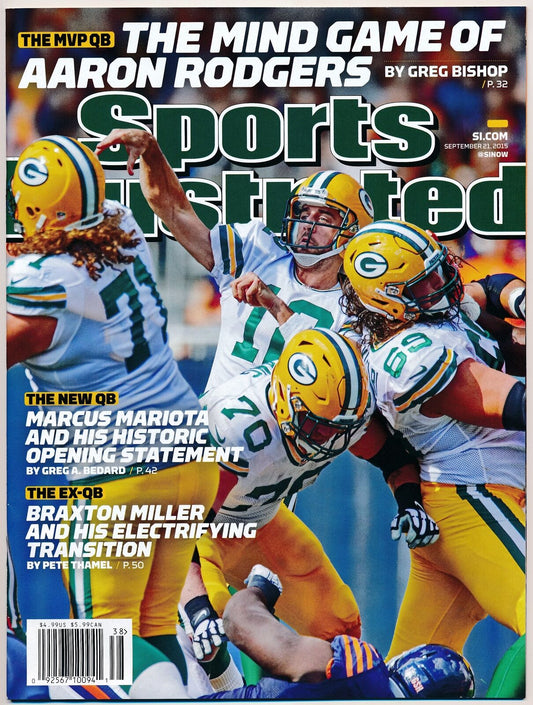 September 21, 2015 Aaron Rogers Sports Illustrated Magazine NO LABEL 170695