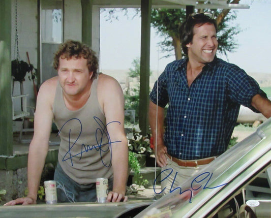 Chevy Chase/Randy Quaid Dual-Autographed 16x20 Photo "Vacation" JSA