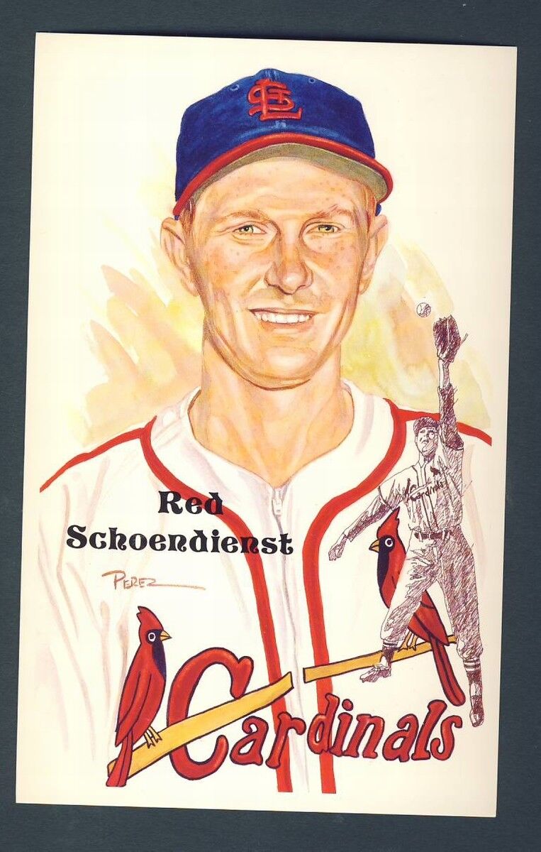 Red Schoendienst Cardinals Unsigned Perez-Steele 11th Series Postcard 124287