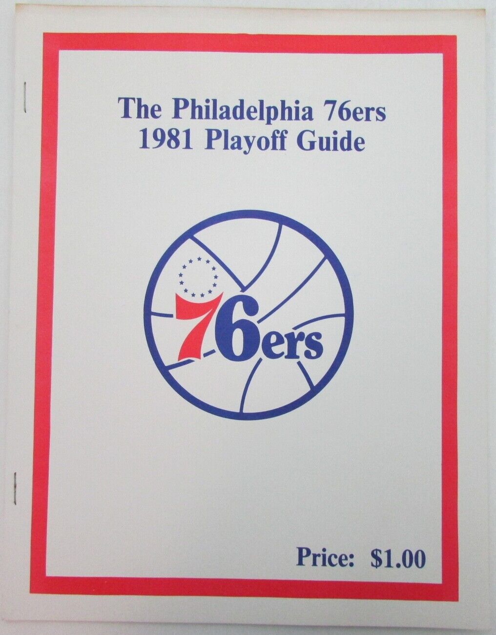 1981 Philadelphia 76ers NBA Playoff Media Guide Press Dr. J  157007