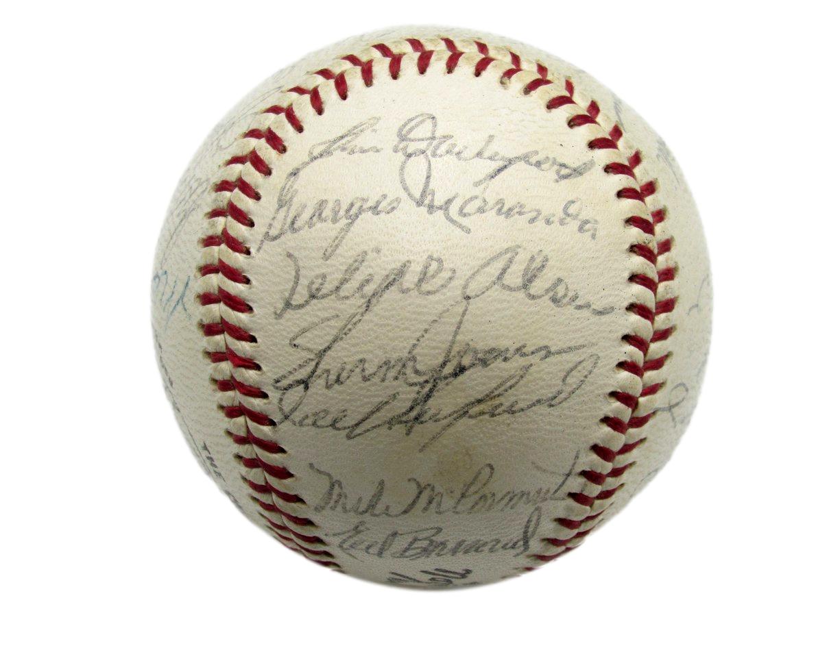 1960 San Francisco Giants Team Signed by 23 ONL Baseball Cepeda HOF 189831