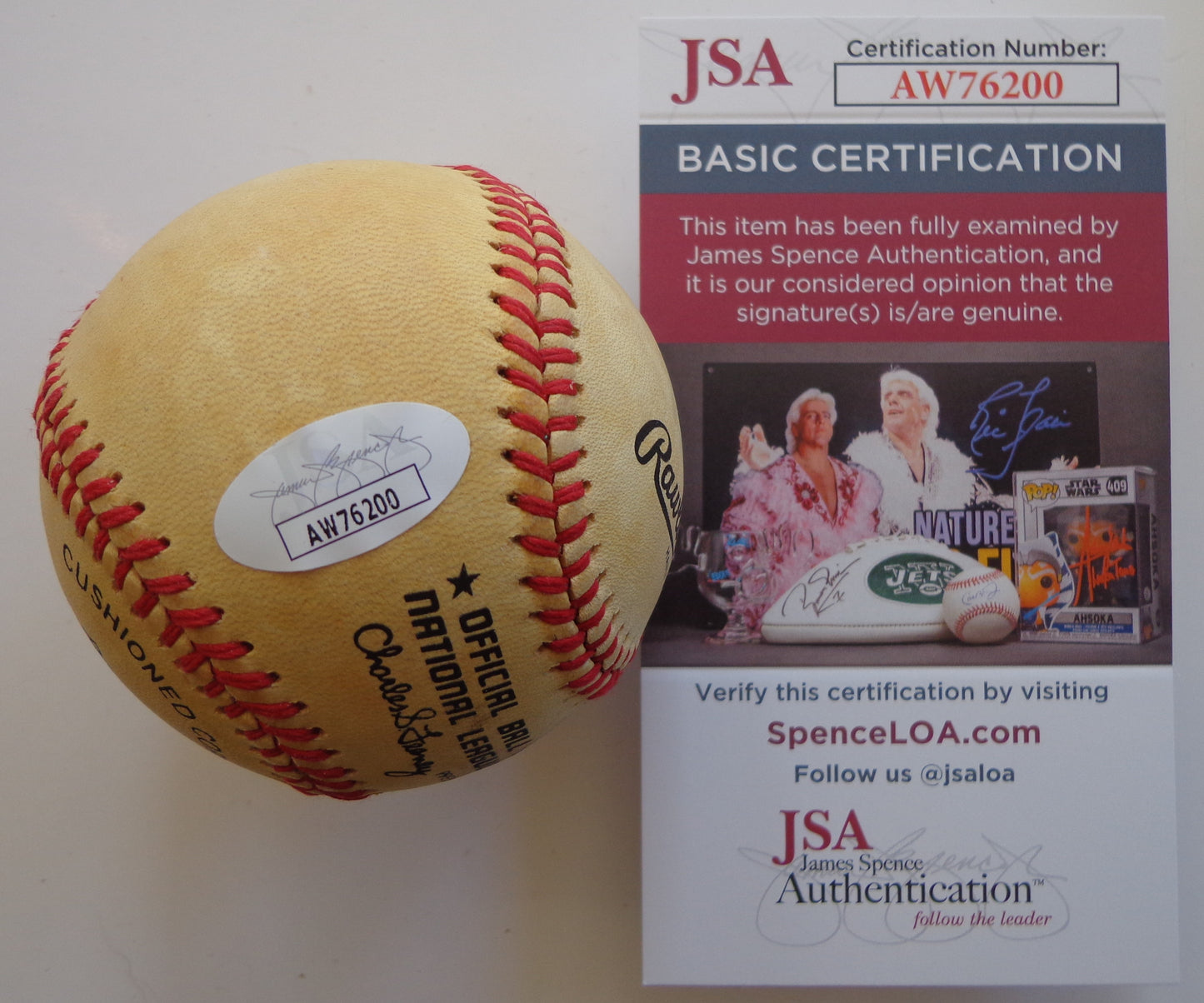 Rick Aguilera Signed/Autographed ONL Baseball 1986 New York Mets JSA 191794