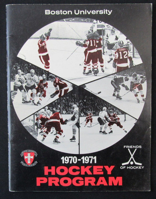 1970-71 Boston University vs. Boston College Ice Hockey Game Program 176224