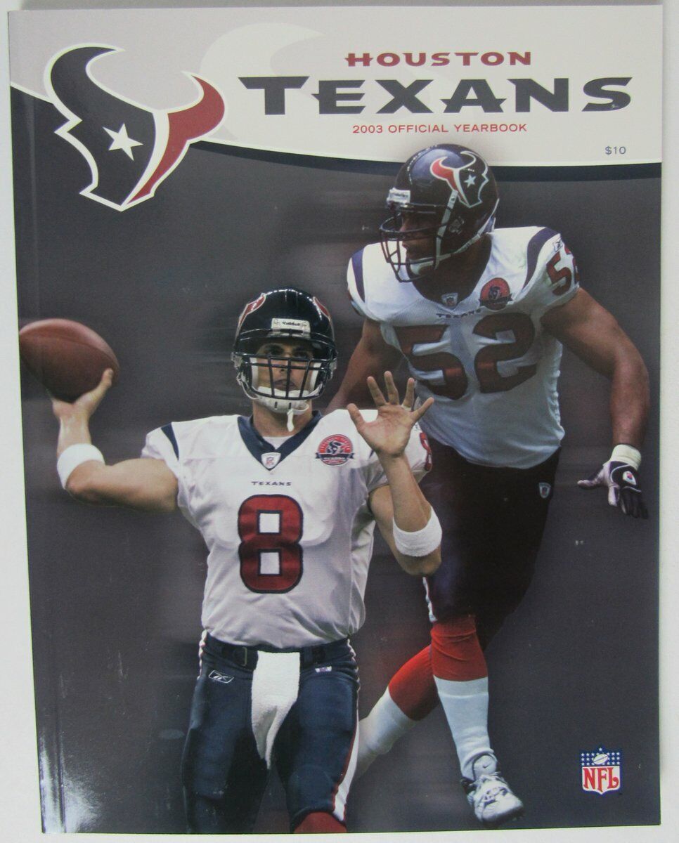 2003 Houston Texans NFL Football Official Team Yearbook 146128