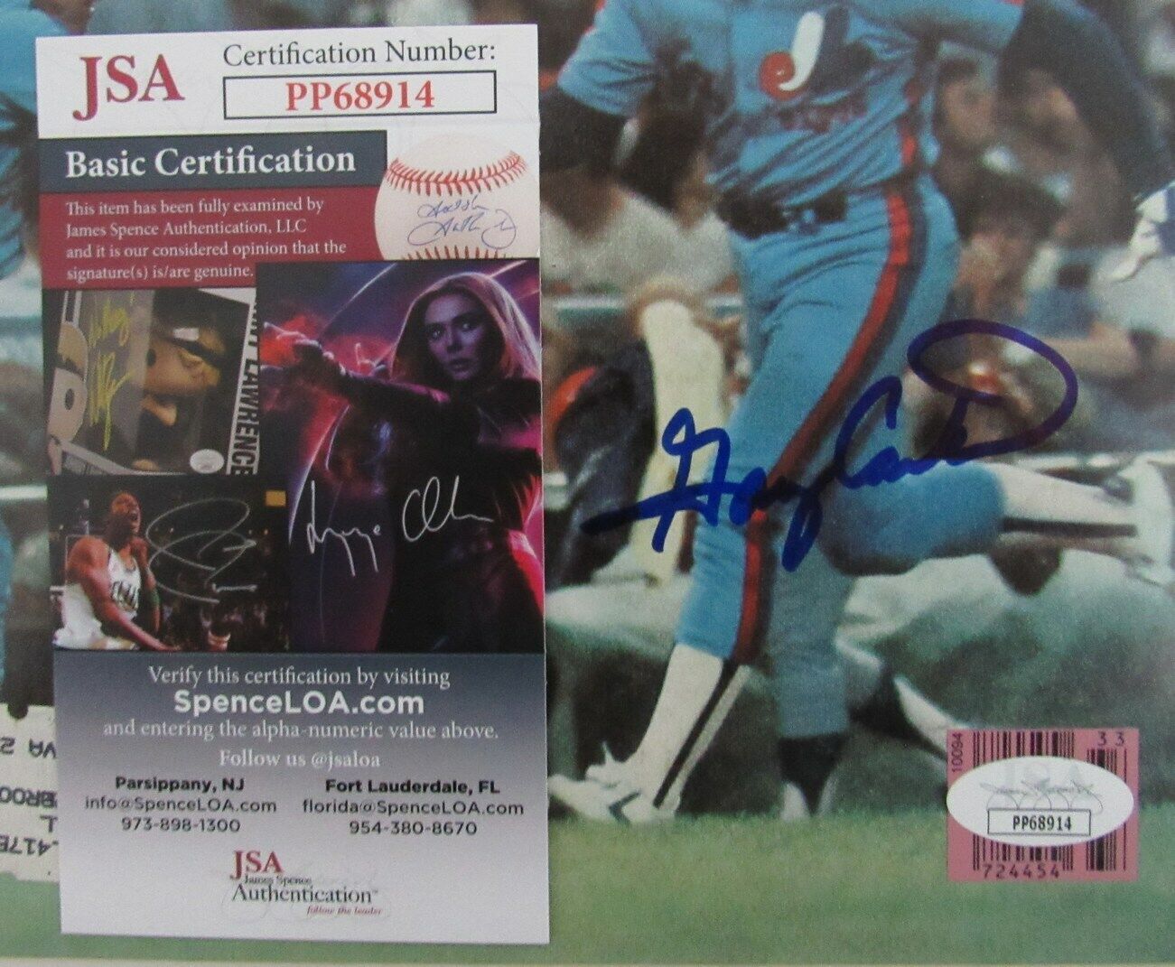 Gary Carter HOF Expos Signed/Auto 1981 Sports Illustrated Magazine JSA 159876