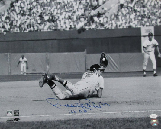 Brooks Robinson HOF Signed/Inscr 16x20 B/W Photo Baltimore Orioles JSA 190519