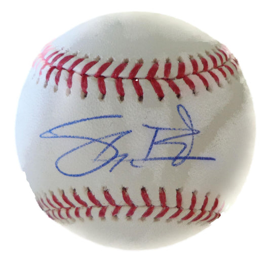 Shane Bieber Autographed OML Baseball Cleveland Indians 179944