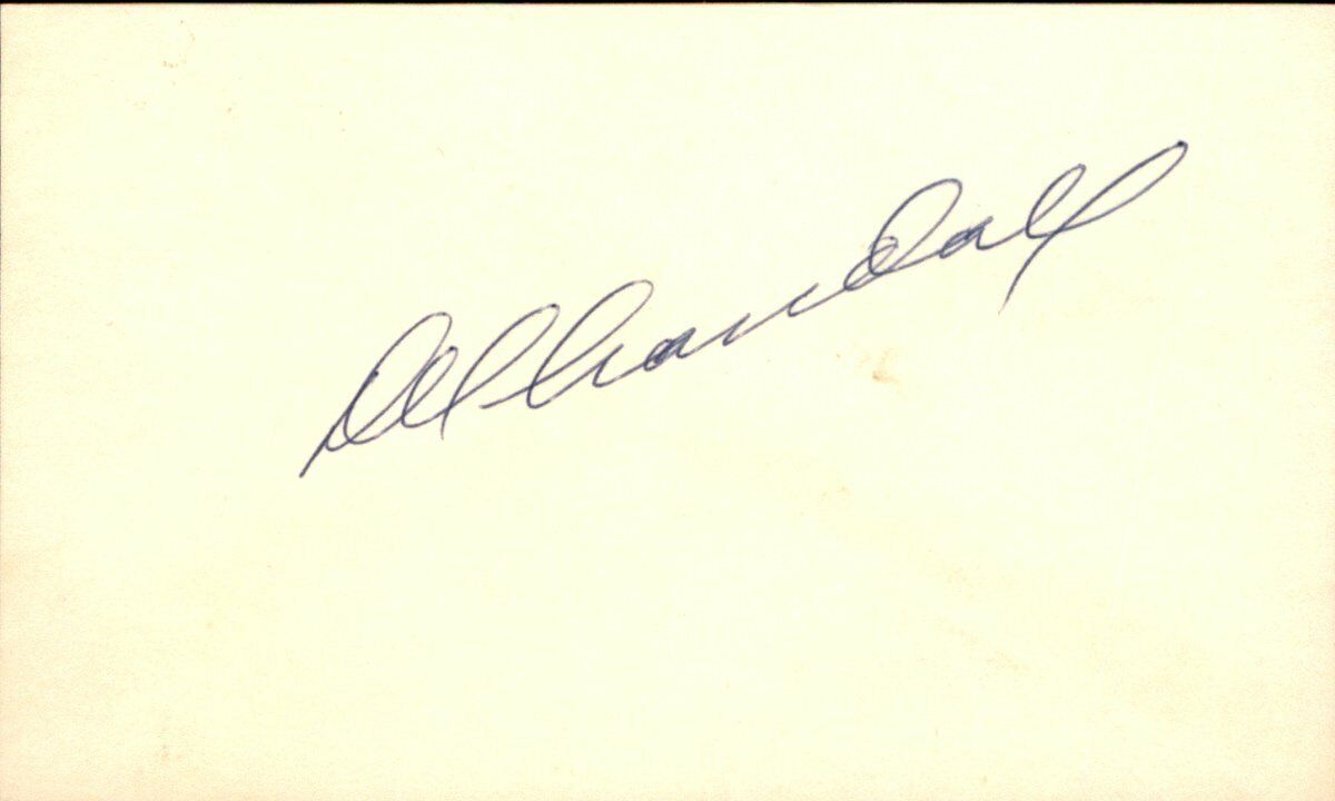 Del Crandall 1949 Milwaukee Braves Signed/Autographed 3x5 Index Card 162462