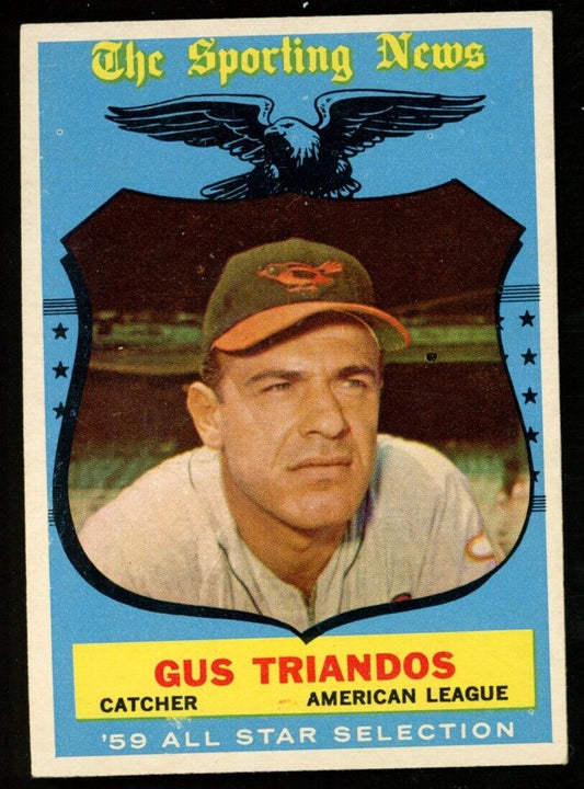 1959 Topps Baseball Gus Triandos #568 Baltimore Orioles