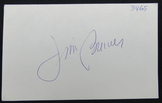 Jim Brewer Los Angeles Dodger Signed/Autographed 3x5 Index Card