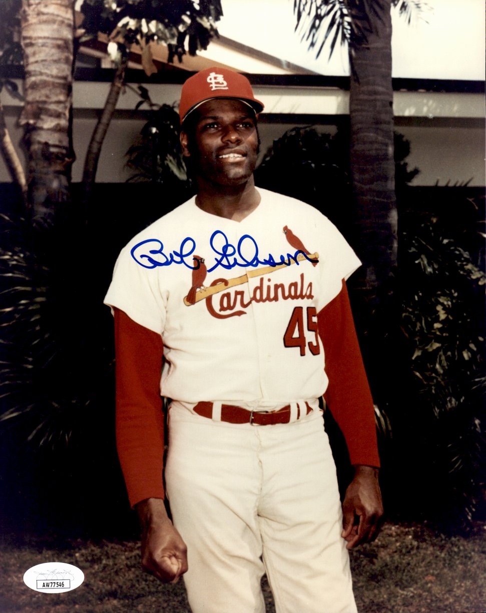 Bob Gibson HOF Signed/Autographed 8x10 Photo St. Louis Cardinals JSA 191444