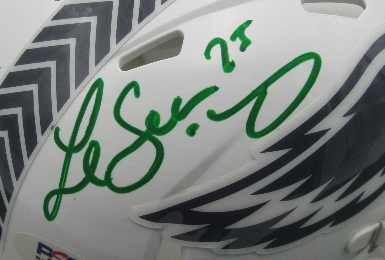 LeSean McCoy Signed Eagles 2024 Salute to Service Mini Helmet PSA/DNA 193077