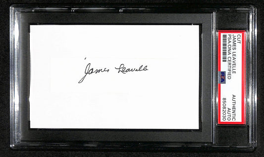 James Leavelle Signed/Auto Cut on 3x5 Index Card Police Officer PSA/DNA 184272