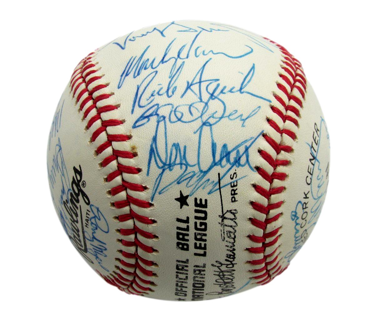 1989 Mets Team Autographed by 28 Johnson Carter Strawberry ONL Baseball 182805