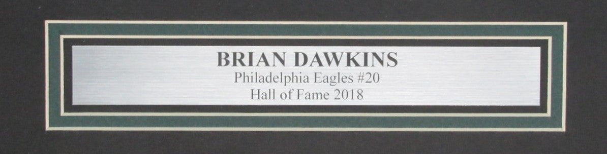 Brian Dawkins HOF Signed 16x20 Photo Philadelphia Eagles Framed PSA/DNA 191905