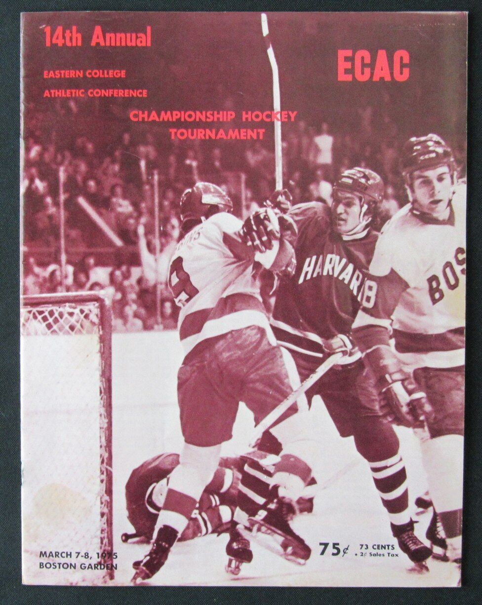 1975 ECAC Ice Hockey Championship Tournament Program 176218