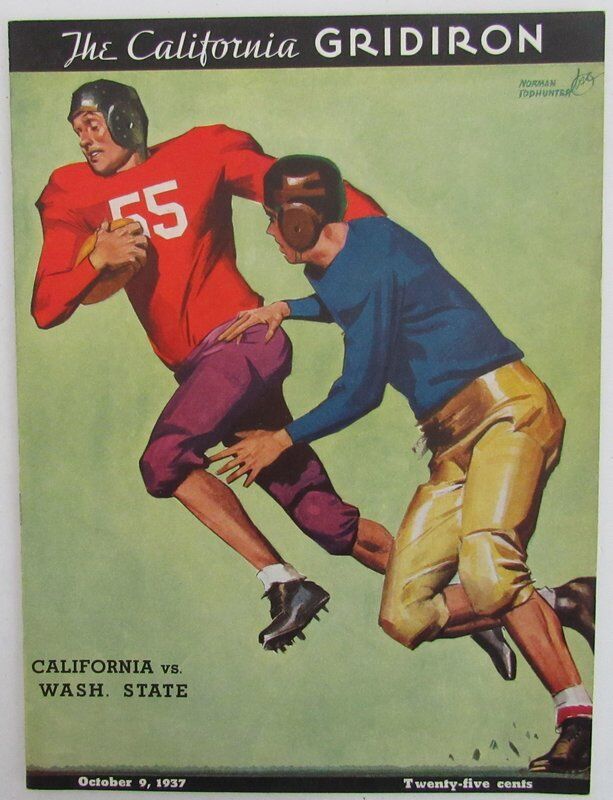 1937 California vs. Washington State Football Program 139530