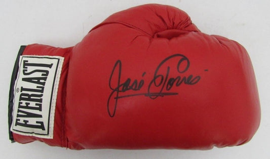 Jose Flores HOF Signed Everlast Boxing Glove JSA 134498