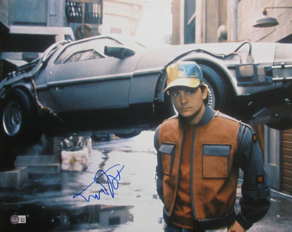 Michael J Fox  "Back to the Future II" Signed/Autographed 16x20 Photo BAS 163274