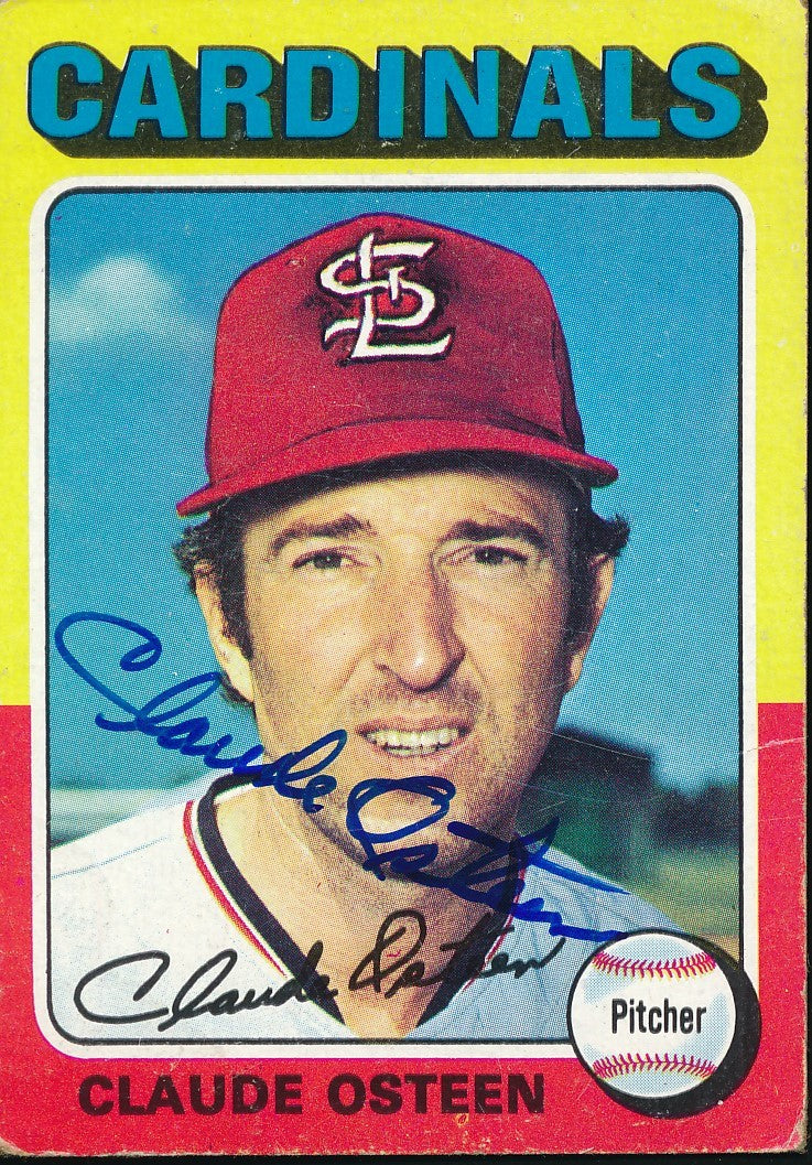 Claude Osteen Signed/Autographed 1975 Topps Card #453 St. Louis Cardinals 192302