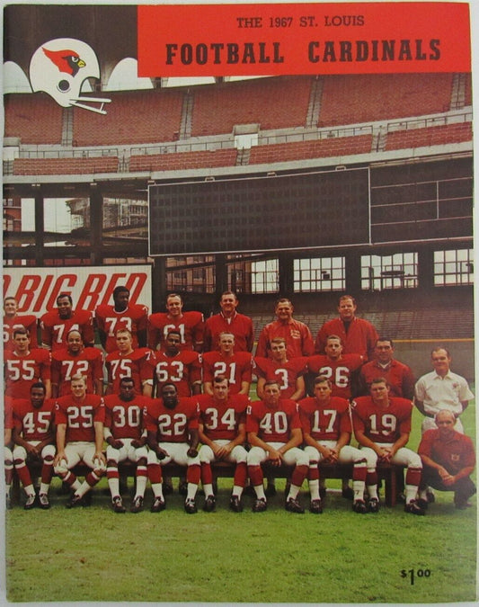 1967 St. Louis Football Cardinals Yearbook 156976