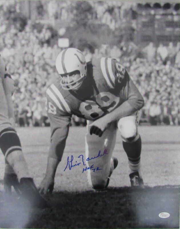 Gino Marchetti Baltimore Colts Autographed/Signed 16x20 Photo JSA HOF '72 130428