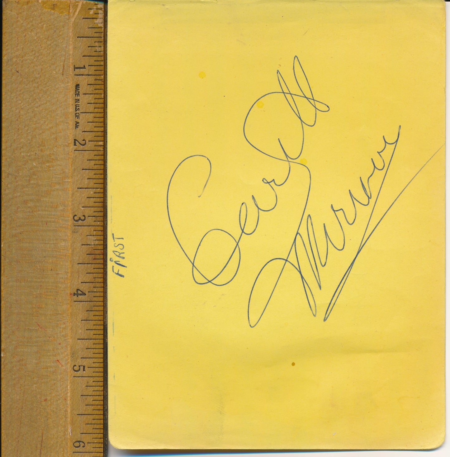 Gorilla Monsoon Signed 4.5x6 Album Cut Professional Wrestler JSA 184798