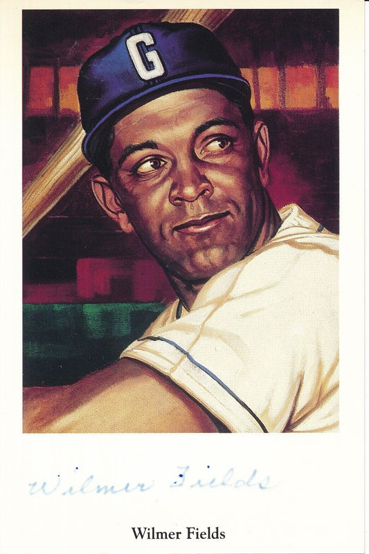 Wilmer Fields Signed Negro League - Homestead Grays Ron Lewis Post Card 181264