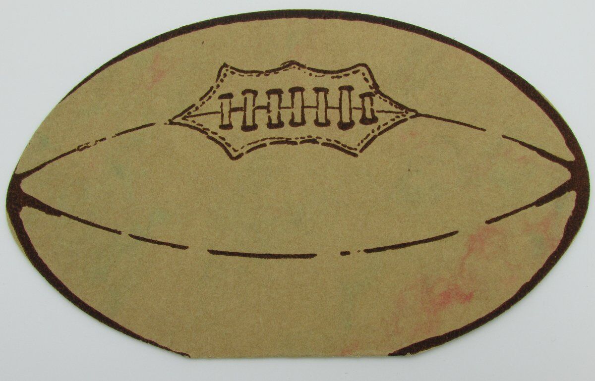 Vintage Postcard football shaped "Third Annual Dance" 140031