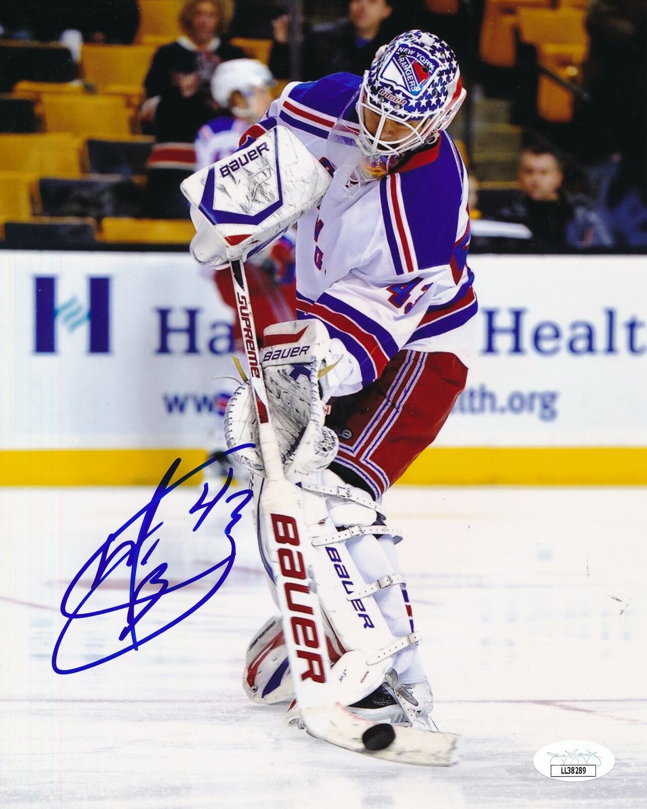 Martin Biron New York Rangers Signed/Autographed 8x10 Photo JSA 157321