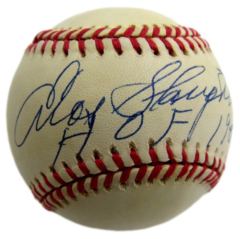 Enos Slaughter HOF Autographed/Inscribed ONL Baseball St. Louis Cardinals JSA