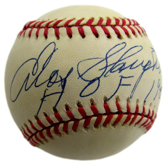 Enos Slaughter HOF Autographed/Inscribed ONL Baseball St. Louis Cardinals JSA