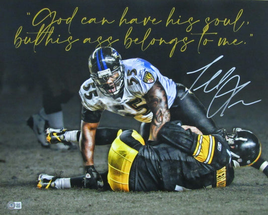 Terrell Suggs Autographed 16x20 Photo Baltimore Ravens Beckett