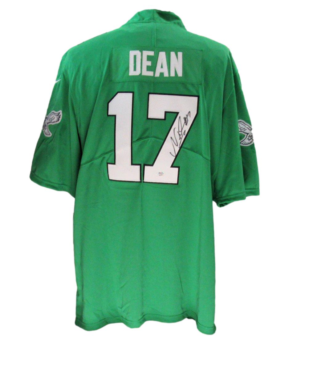 Nakobe Dean Signed/Autographed Kelly Nike Football Jersey Eagles PSA/DNA 193059