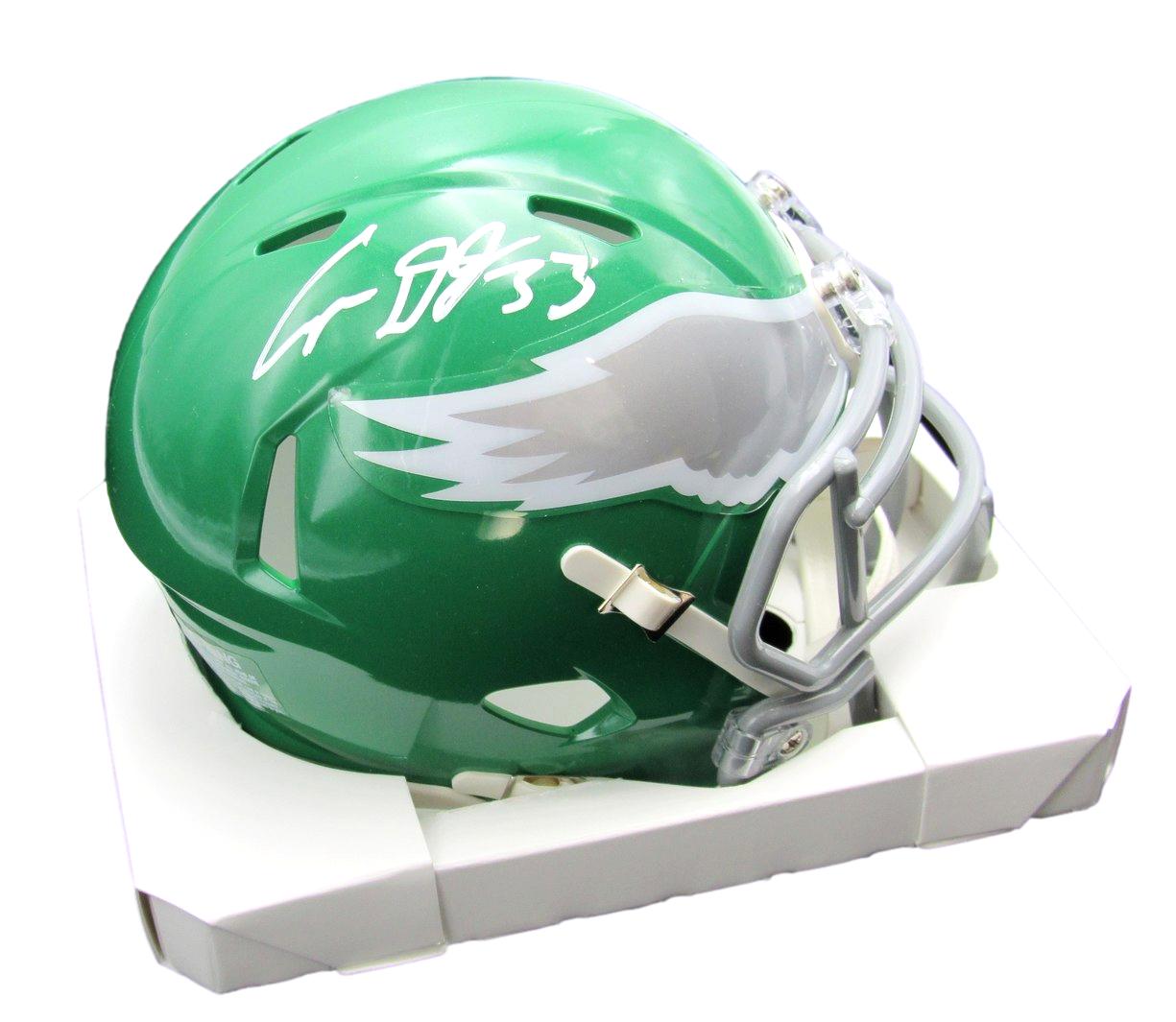 Cooper DeJean Autographed/Signed Eagles Kelly Green Mini Helmet Fanatics 193044