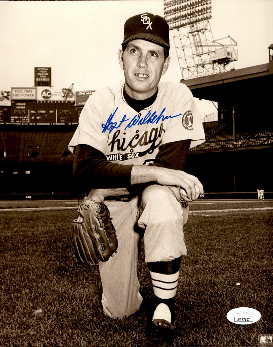 Hoyt Wilhelm HOF Signed/Autographed 8x10 Photo Cleveland Indians JSA 191087