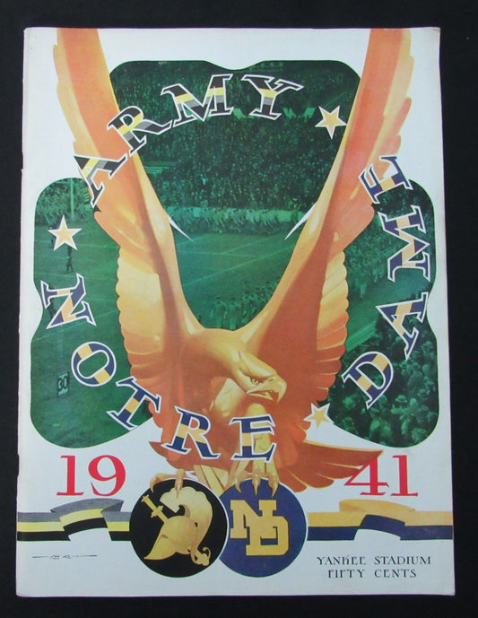 11/1/1941 Army vs. Notre Dame College Program 185953