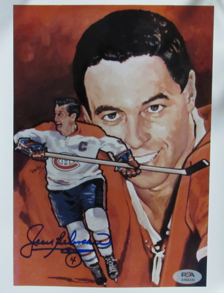 Jean Béliveau Signed/Autographed 8x10 Photo Montreal Canadiens PSA/DNA 192323