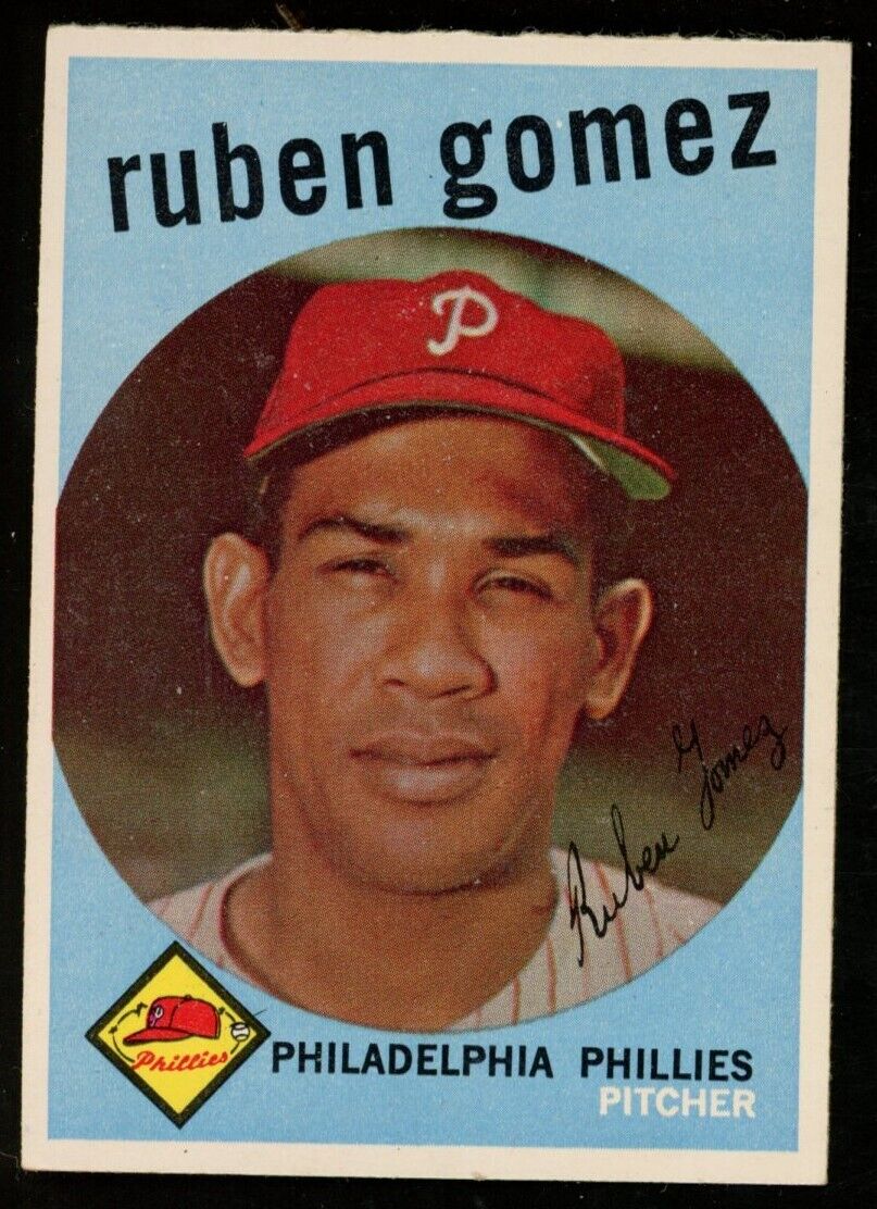 1959 Topps Baseball Ruben Gomez #535 Philadelphia Phillies