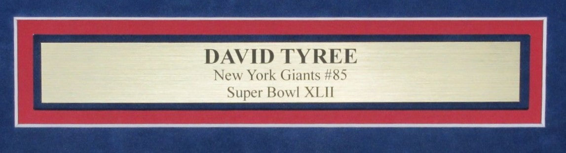 David Tyree Signed/Autographed 16x20 Photo New York Giants Framed JSA 192369