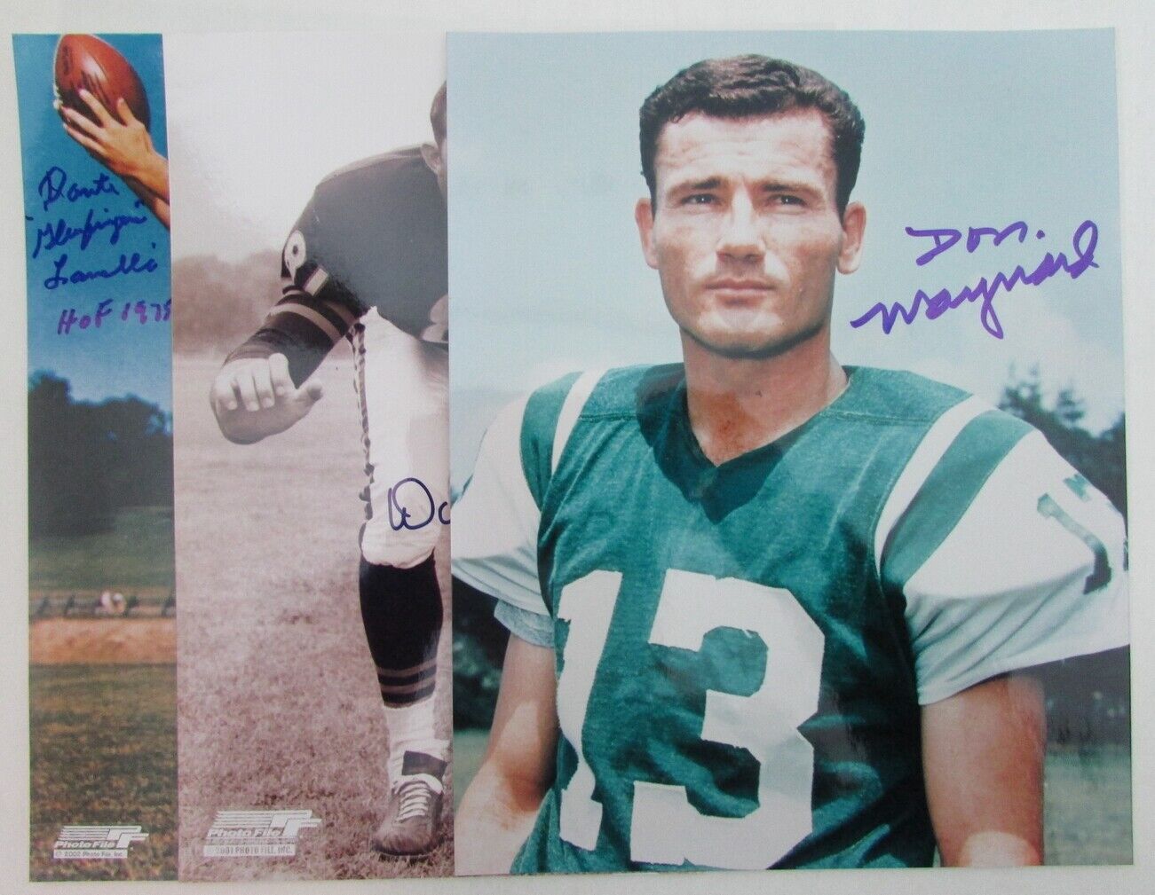 Lot of 7 Pro Football HOFers Signed 8x10 Photos incl. Maynard/Barney 157371