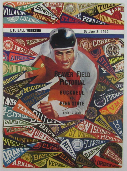 1942 Penn State Nittany Lions vs. Bucknell  College Football Program 137705