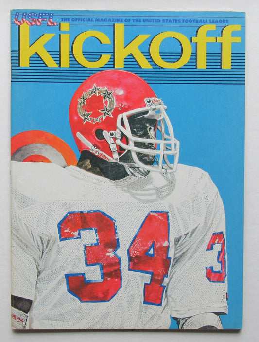 1983 USFL Arizona Wranglers vs. New Jersey Generals Walker Game Program 181332
