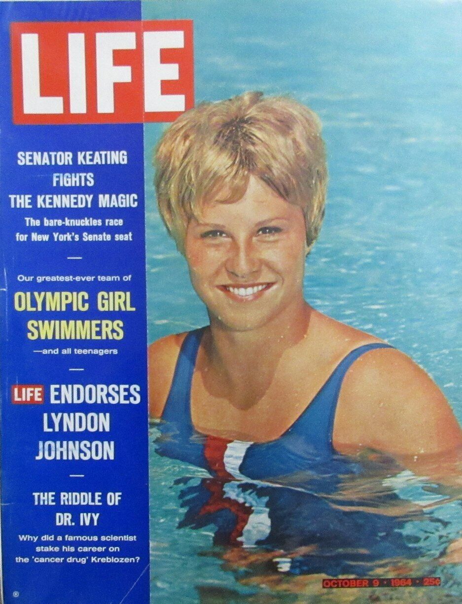 Vintage LIFE Magazine October 9, 1964 Olympic Swimmers Donna De Verona 164720