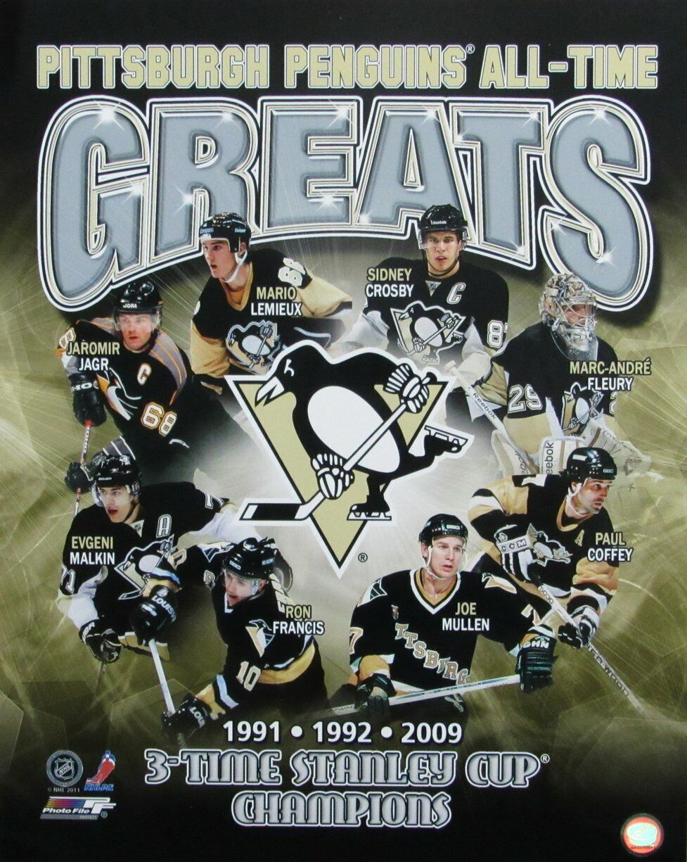 Pittsburgh Penguins All Time Greats Unsigned 16x20 Photo162775