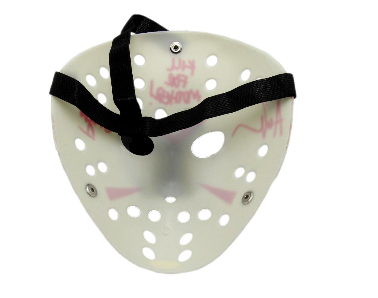 Ari Lehman Signed/Inscribed Ivory Mask "Friday the 13th" JSA 189561